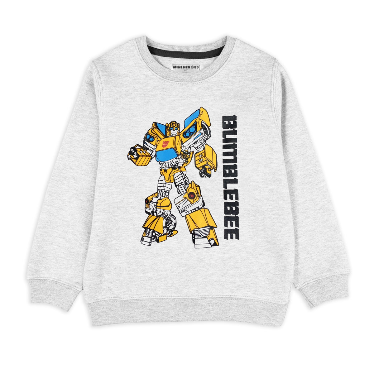 Smooth Grey Robot Sweatshirt