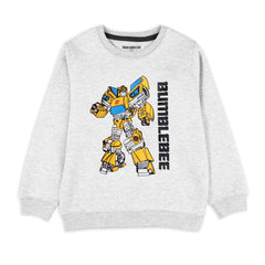 Smooth Grey Robot Sweatshirt