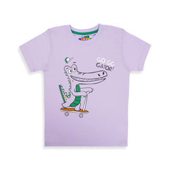 Alligator Purple Shirt