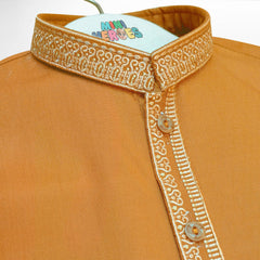 Boy's Brown Kurta Shalwar