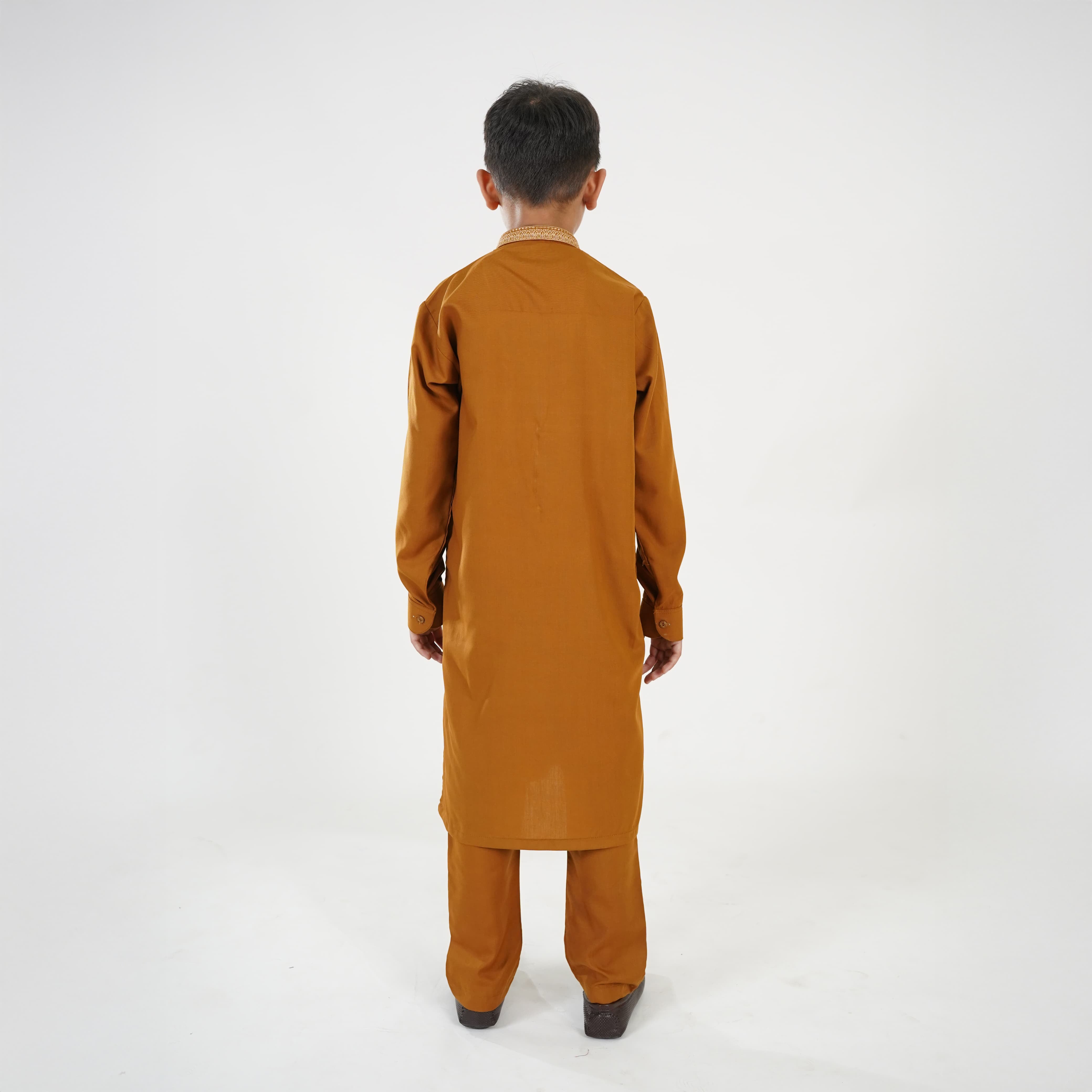 Boy's Brown Kurta Shalwar