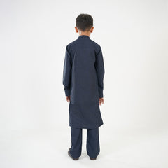 Boy's Dark Blue Kurta Shalwar
