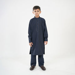 Boy's Dark Blue Kurta Shalwar