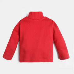 Red Full Sleeve High Neck