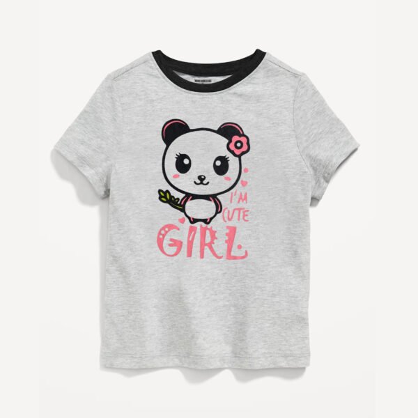 Sweet Panda Power Kids' Grey T-Shirt