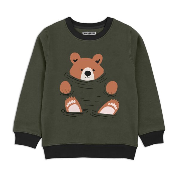 Cozy Bear Green Sweatshirt