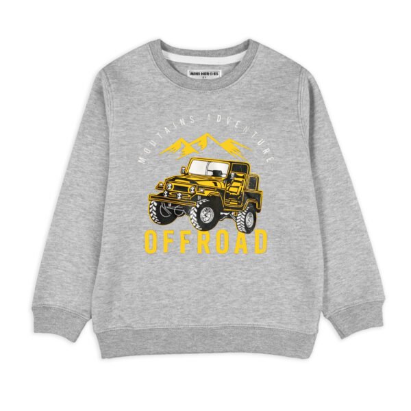 Mountains Adventure Grey Sweatshirt