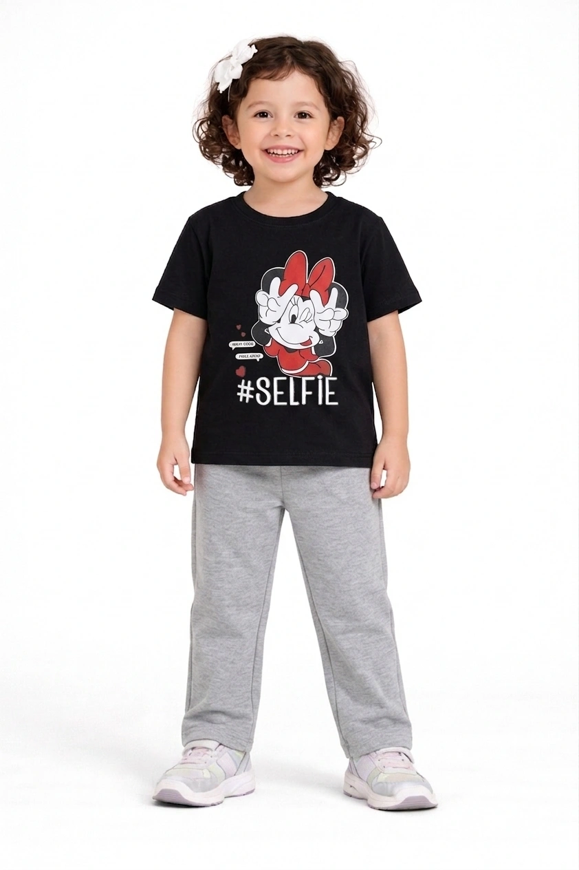 Micky selfie Trouser Set